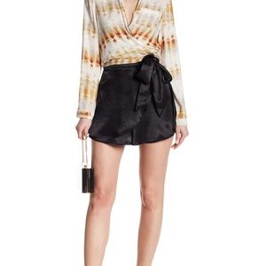 Dress Forum Satin Wrap Skort